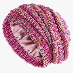 Furtalk Multicolor Knit Beanie
